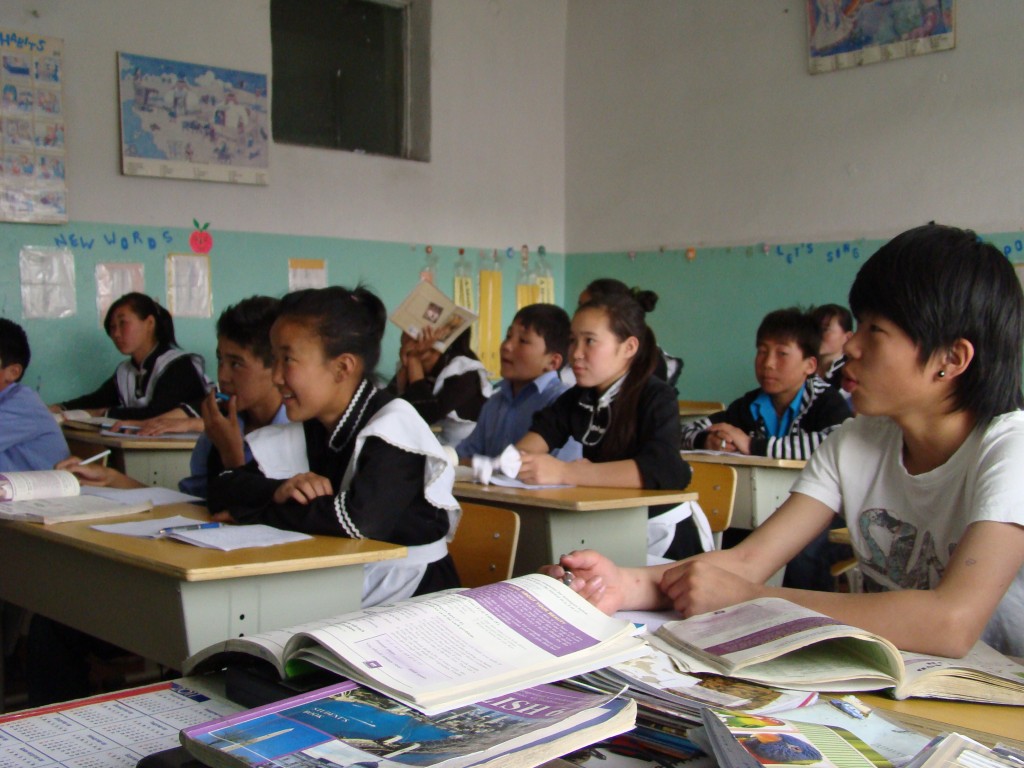 Students in Mongolia